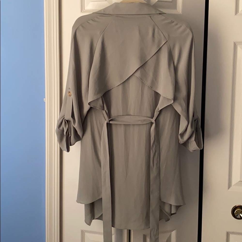 Light Green Ruffle Button Sleeve Jacket - image 4